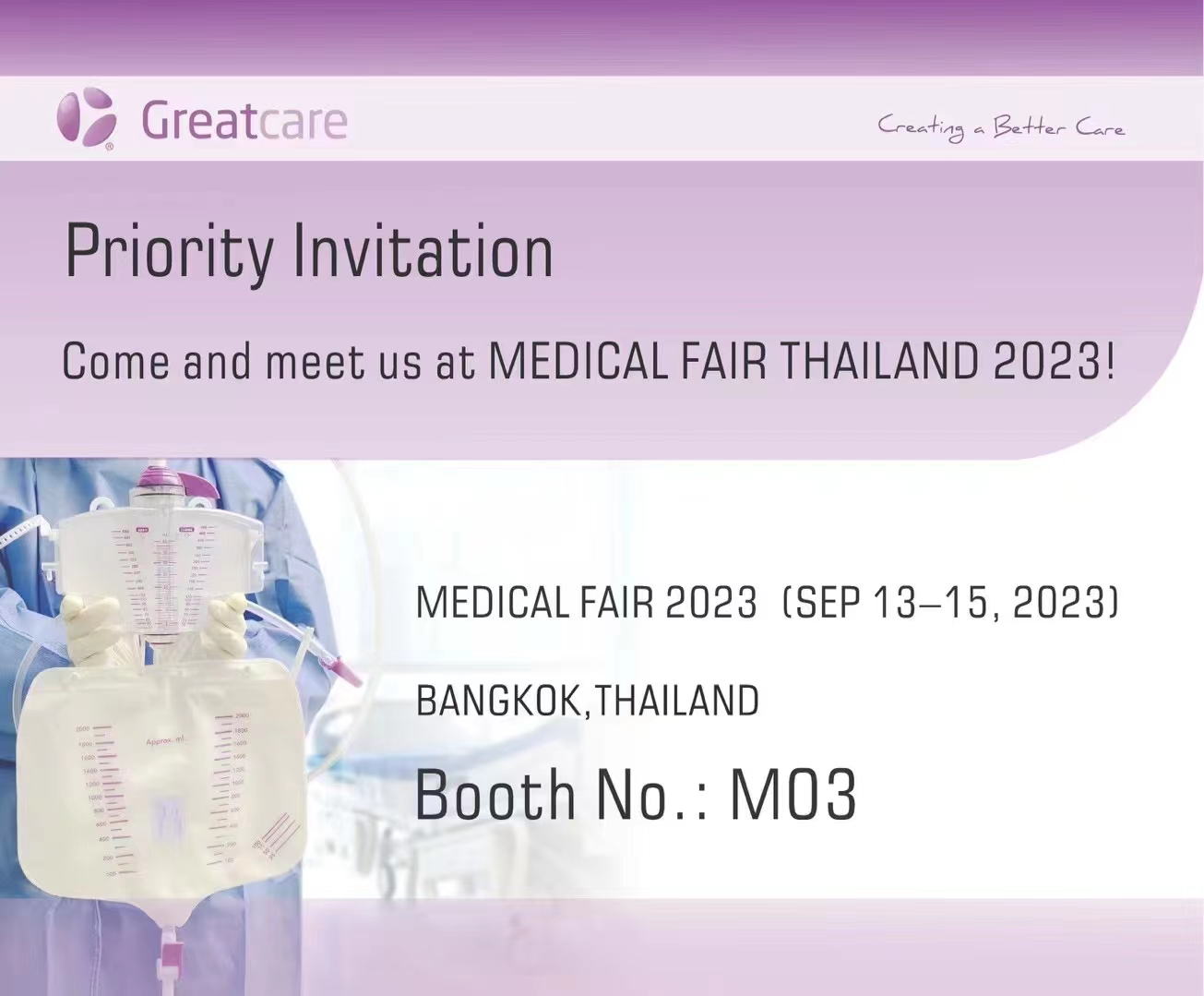 Greatcaren tiimi osallistuu Medical Fair Thailand 2023 -tapahtumaan